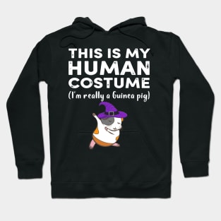 This My Human Costume I’m Really Guinea Pig Halloween (27) Hoodie